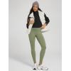 imageODODOS Womens Fleece Lined Leggings Thermal Warm Winter Tights  25quot  28quot High Waisted Thick Yoga Pants with Back PocketsDark Olive