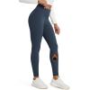 imageODODOS Womens Fleece Lined Leggings Thermal Warm Winter Tights  25quot  28quot High Waisted Thick Yoga Pants with Back PocketsNavy