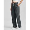 imageODODOS Womens Straight Leg Pants Ultra Soft Stratum Tech Relaxed Casual Pajama Lounge Pants with Pockets2931quot InseamCharcoal Heather