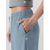 imageODODOS Womens Straight Leg Pants Ultra Soft Stratum Tech Relaxed Casual Pajama Lounge Pants with Pockets2931quot InseamDusty Blue Heather
