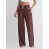 imageODODOS Womens Straight Leg Pants Ultra Soft Stratum Tech Relaxed Casual Pajama Lounge Pants with Pockets2931quot InseamJava Heather