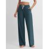 imageODODOS Womens Straight Leg Pants Ultra Soft Stratum Tech Relaxed Casual Pajama Lounge Pants with Pockets2931quot InseamNavy Heather