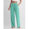 imageODODOS Womens Straight Leg Pants Ultra Soft Stratum Tech Relaxed Casual Pajama Lounge Pants with Pockets2931quot InseamSea Heather