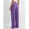 imageODODOS Womens Straight Leg Pants Ultra Soft Stratum Tech Relaxed Casual Pajama Lounge Pants with Pockets2931quot InseamUltra Violet Heather