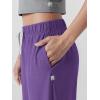 imageODODOS Womens Straight Leg Pants Ultra Soft Stratum Tech Relaxed Casual Pajama Lounge Pants with Pockets2931quot InseamUltra Violet Heather
