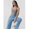 imageODODOS Womens Straight Leg Pants Ultra Soft Stratum Tech Relaxed Casual Pajama Lounge Pants with Pockets2931quot InseamWashed Denim Heather
