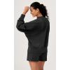 imageODODOS Modal Soft Long Sleeve Oversized Sweatshirts for Women High Crew Neck Relaxed Pullover TopsBlack