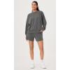 imageODODOS Modal Soft Long Sleeve Oversized Sweatshirts for Women High Crew Neck Relaxed Pullover TopsCharcoal