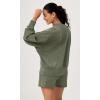 imageODODOS Modal Soft Long Sleeve Oversized Sweatshirts for Women High Crew Neck Relaxed Pullover TopsDark Sage