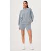 imageODODOS Modal Soft Long Sleeve Oversized Sweatshirts for Women High Crew Neck Relaxed Pullover TopsGrey Blue