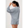 imageODODOS Modal Soft Long Sleeve Oversized Sweatshirts for Women High Crew Neck Relaxed Pullover TopsGrey Blue