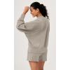 imageODODOS Modal Soft Long Sleeve Oversized Sweatshirts for Women High Crew Neck Relaxed Pullover TopsKhaki