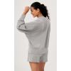 imageODODOS Modal Soft Long Sleeve Oversized Sweatshirts for Women High Crew Neck Relaxed Pullover TopsLight Gray