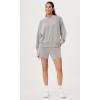 imageODODOS Modal Soft Long Sleeve Oversized Sweatshirts for Women High Crew Neck Relaxed Pullover TopsLight Gray