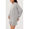 imageODODOS Modal Soft Long Sleeve Oversized Sweatshirts for Women High Crew Neck Relaxed Pullover TopsLight Gray