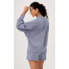 imageODODOS Modal Soft Long Sleeve Oversized Sweatshirts for Women High Crew Neck Relaxed Pullover TopsPurple Gray