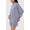 imageODODOS Modal Soft Long Sleeve Oversized Sweatshirts for Women High Crew Neck Relaxed Pullover TopsPurple Gray