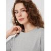 imageODODOS Womens Cropped TShirt  Ultra Soft Short Sleeve Top Crew Neck Relaxed Fit Casual Tee for Everyday WearHeather Grey