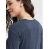 imageODODOS Womens Cropped TShirt  Ultra Soft Short Sleeve Top Crew Neck Relaxed Fit Casual Tee for Everyday WearNaval