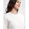 imageODODOS Womens Cropped TShirt  Ultra Soft Short Sleeve Top Crew Neck Relaxed Fit Casual Tee for Everyday WearWhite