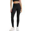 imageODODOS Womens High Waisted Workout Leggings 25quot  28quot Tummy Control Buttery Soft Athletic Gym Workout Yoga PantsBlack