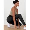imageODODOS Womens High Waisted Workout Leggings 25quot  28quot Tummy Control Buttery Soft Athletic Gym Workout Yoga PantsOnyx Black Grey
