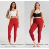 imageODODOS Womens High Waisted Workout Leggings 25quot  28quot Tummy Control Buttery Soft Athletic Gym Workout Yoga PantsRed