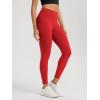 imageODODOS Womens High Waisted Workout Leggings 25quot  28quot Tummy Control Buttery Soft Athletic Gym Workout Yoga PantsRed
