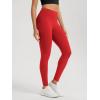 imageODODOS Womens High Waisted Workout Leggings 25quot  28quot Tummy Control Buttery Soft Athletic Gym Workout Yoga PantsRed