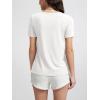 imageODODOS Womens Short Sleeve Pocket Tee Shirts PeachSoft Relaxed Fit Casual Lounge Yoga TopsMilk White