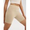 imageODODOS High Waist Workout Shorts for Women Tummy Control Workout Gym Athletic Biker Shorts6quot8quot InseamBeige