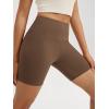 imageODODOS High Waist Workout Shorts for Women Tummy Control Workout Gym Athletic Biker Shorts6quot8quot InseamBrunette