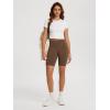 imageODODOS High Waist Workout Shorts for Women Tummy Control Workout Gym Athletic Biker Shorts6quot8quot InseamBrunette