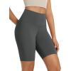 imageODODOS High Waist Workout Shorts for Women Tummy Control Workout Gym Athletic Biker Shorts6quot8quot InseamCharcoal