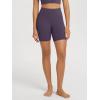 imageODODOS High Waist Workout Shorts for Women Tummy Control Workout Gym Athletic Biker Shorts6quot8quot InseamDark Purple