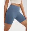 imageODODOS High Waist Workout Shorts for Women Tummy Control Workout Gym Athletic Biker Shorts6quot8quot InseamInk Blue