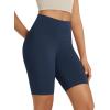 imageODODOS High Waist Workout Shorts for Women Tummy Control Workout Gym Athletic Biker Shorts6quot8quot InseamNavy