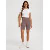 imageODODOS High Waist Workout Shorts for Women Tummy Control Workout Gym Athletic Biker Shorts6quot8quot InseamPurple Taupe