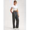 imageODODOS Womens Modal Soft Classic Pants Mid Rise PullOn Lounge Casual Work Pants with Pockets 27quot  29quot  31quot InseamCharcoal