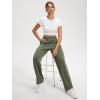 imageODODOS Womens Modal Soft Classic Pants Mid Rise PullOn Lounge Casual Work Pants with Pockets 27quot  29quot  31quot InseamDark Sage