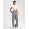 imageODODOS Womens Modal Soft Classic Pants Mid Rise PullOn Lounge Casual Work Pants with Pockets 27quot  29quot  31quot InseamGrey Blue