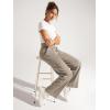 imageODODOS Womens Modal Soft Classic Pants Mid Rise PullOn Lounge Casual Work Pants with Pockets 27quot  29quot  31quot InseamKhaki