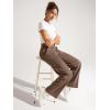 imageODODOS Womens Modal Soft Classic Pants Mid Rise PullOn Lounge Casual Work Pants with Pockets 27quot  29quot  31quot InseamNutria
