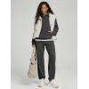imageODODOS Womens Brushed Fleece Jogger Sweatpants  Cozy Warm Adjustable HighRise Relaxed Lounge Pants with PocketsCharcoal Heather