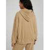 imageODODOS Womens Brushed Fleece Oversized Hoodie  Cozy Warm Long Sleeve Pullover Sweatshirt with Kangaroo PocketSand Heather