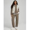 imageODODOS Womens Brushed Fleece Oversized Hoodie  Cozy Warm Long Sleeve Pullover Sweatshirt with Kangaroo PocketWood Brown Heather