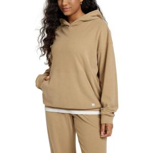 imageODODOS Womens Brushed Fleece Oversized Hoodie  Cozy Warm Long Sleeve Pullover Sweatshirt with Kangaroo PocketSand Heather