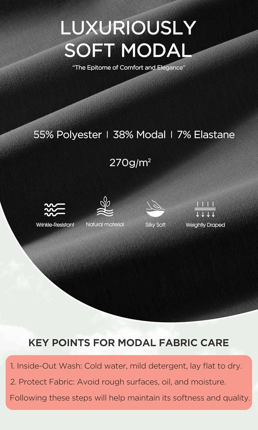 imageODODOS Modal Soft HalfZip Collared Sweatshirts for Women Long Sleeve Relaxed Pullover Top with PocketsBlack