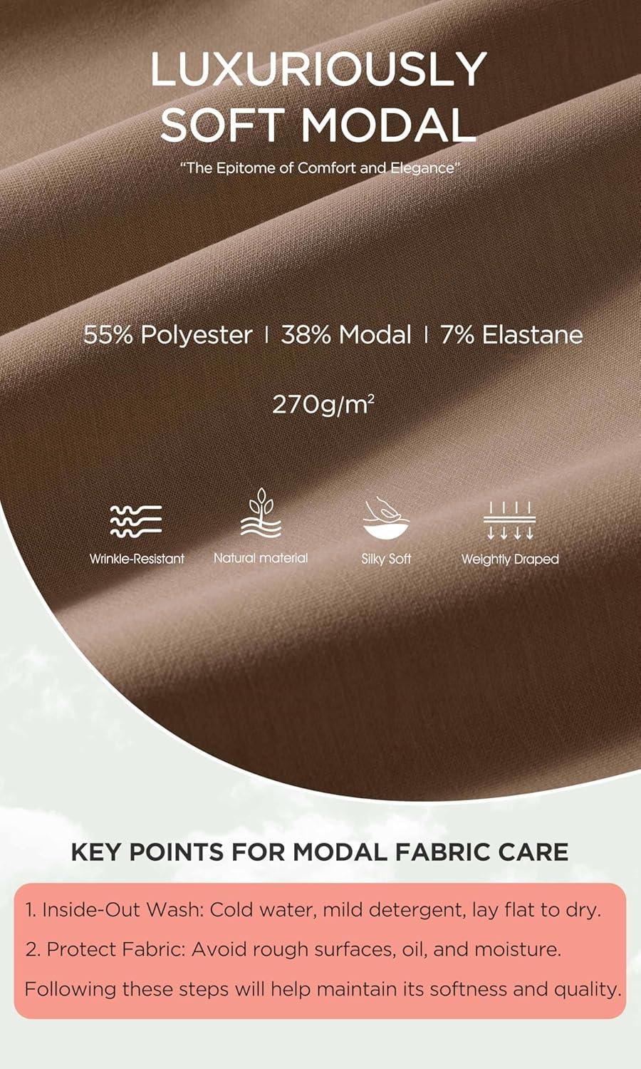 imageODODOS Modal Soft HalfZip Collared Sweatshirts for Women Long Sleeve Relaxed Pullover Top with PocketsNutria