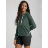 imageODODOS Womens Essential Hoodie  Ultra Soft Stratum Tech Pullover UPF 50 Moisture Wicking Long Sleeve TopAspen Heather